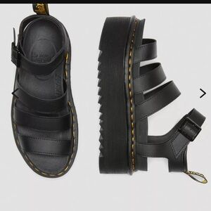 Dr. Martens Black Platform Sandals